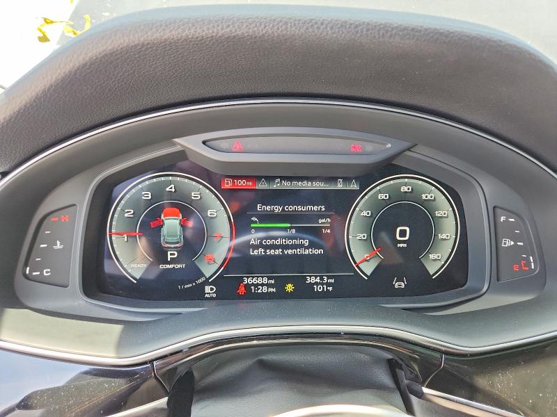 2023 Audi Q8 VIN WA1BVBF17PD008552 COPART salvage auction — Front End, Ms - Salvage Title, sold $20,000 on 2026-09-24 (photo 9)