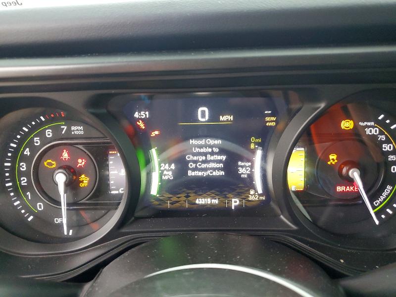 2024 Jeep Wrangler / VIN 1C4RJXR68RW276716 COPART salvage auction — FRONT END, IL - SALVAGE CERTIFICATE (P), sold $18,000 on 2026-08-17 (photo 9)