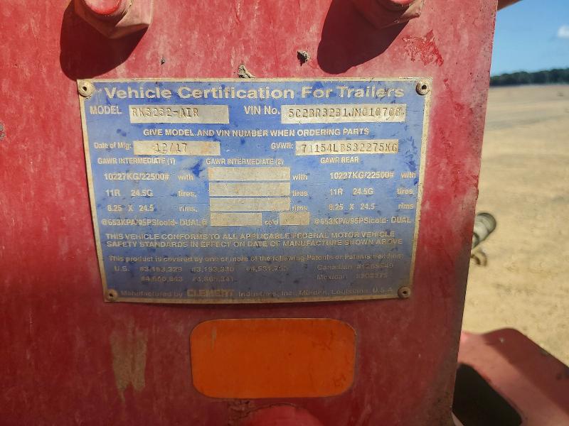 2018 Utility trailer manufacture Alumistar VIN 5C2BR32B1JM010708 COPART salvage auction — SIDE, ST, sold $3,500 on 2026-09-04 (photo 8)
