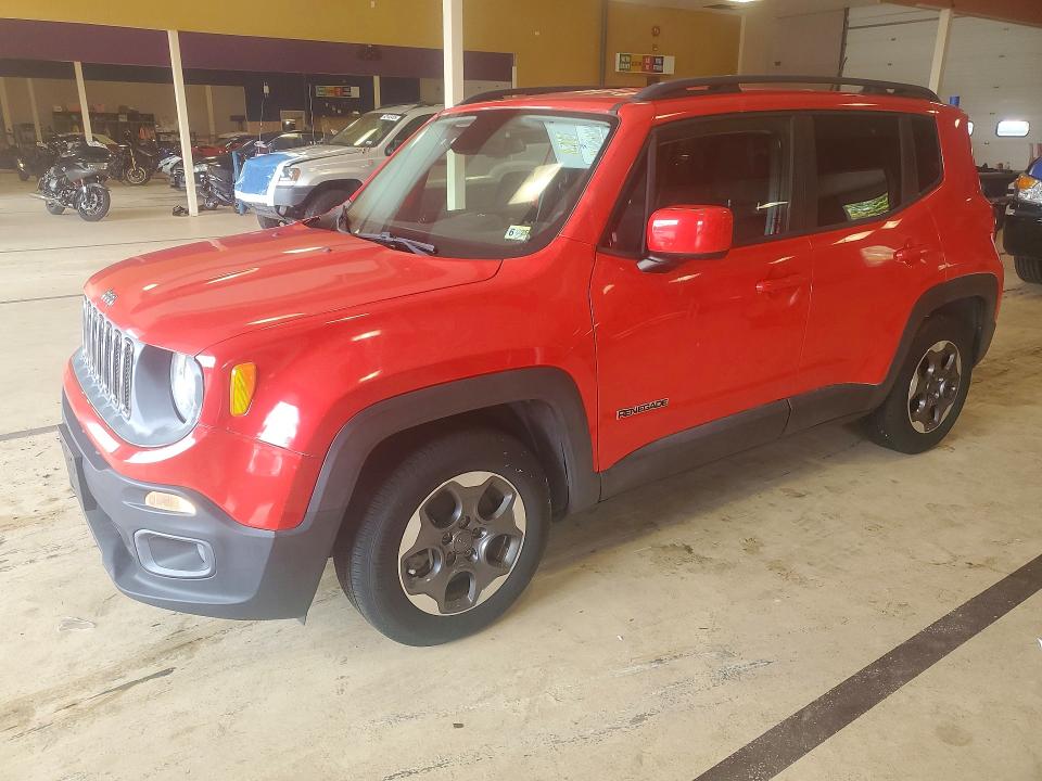2015 Jeep Renegade VIN ZACCJABH7FPC24291 COPART salvage auction — MECHANICAL, Wv - Certificate Of Title, sold $125 on 2026-08-18 (photo 1)