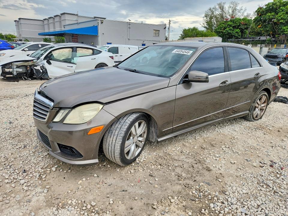 2011 Mercedes-benz E-class VIN WDDHF5GB5BA410785 COPART salvage auction — FRONT END, FL - CERT OF TITLE SLVG REBUILDABLE, sold $550 on 2026-08-14 (photo 1)