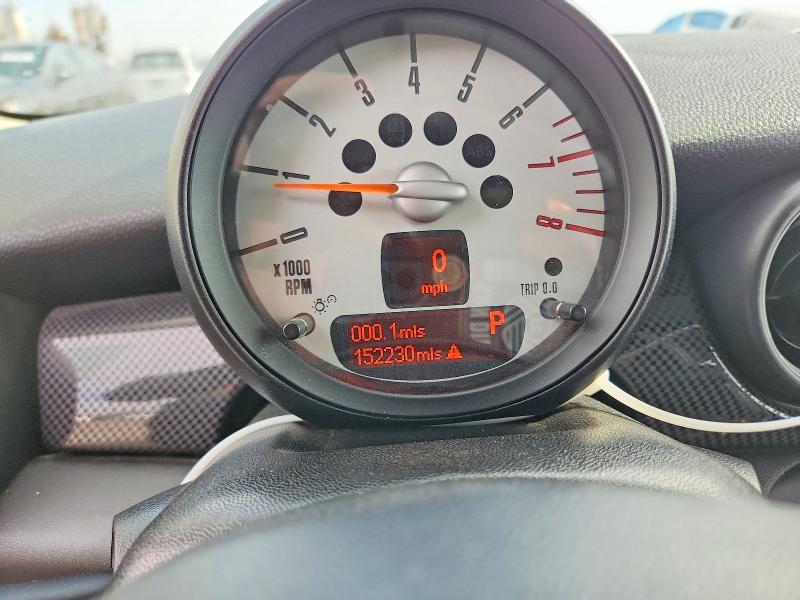 2013 Mini Cooper VIN WMWZG3C50DT576474 COPART salvage auction — FRONT END, Ca - Salvage Certificate, sold $475 on 2026-08-28 (photo 9)