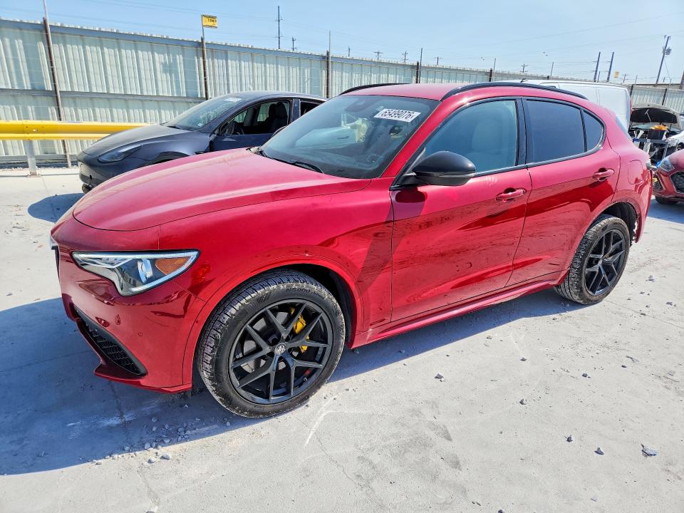 2020 Alfa romeo Stelvio VIN ZASPAKBN1L7C94480 COPART salvage auction — REAR END, TX - SALVAGE VEHICLE TITLE, sold $9,300 on 2026-09-25 (photo 1)