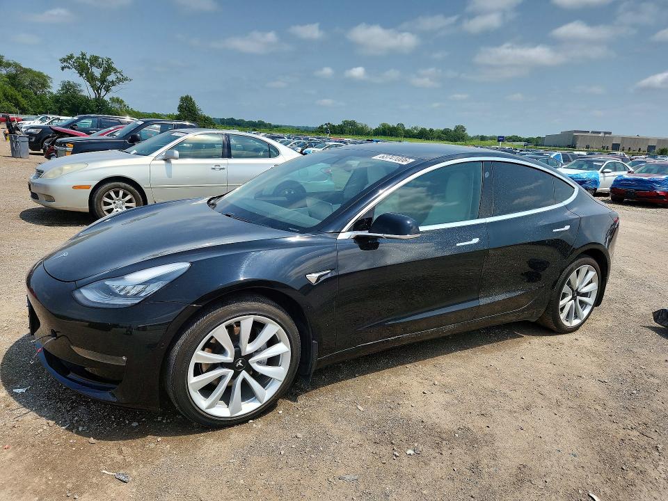 2020 Tesla Model 3 VIN 5YJ3E1EB6LF668597 — COPART salvage auction photo
