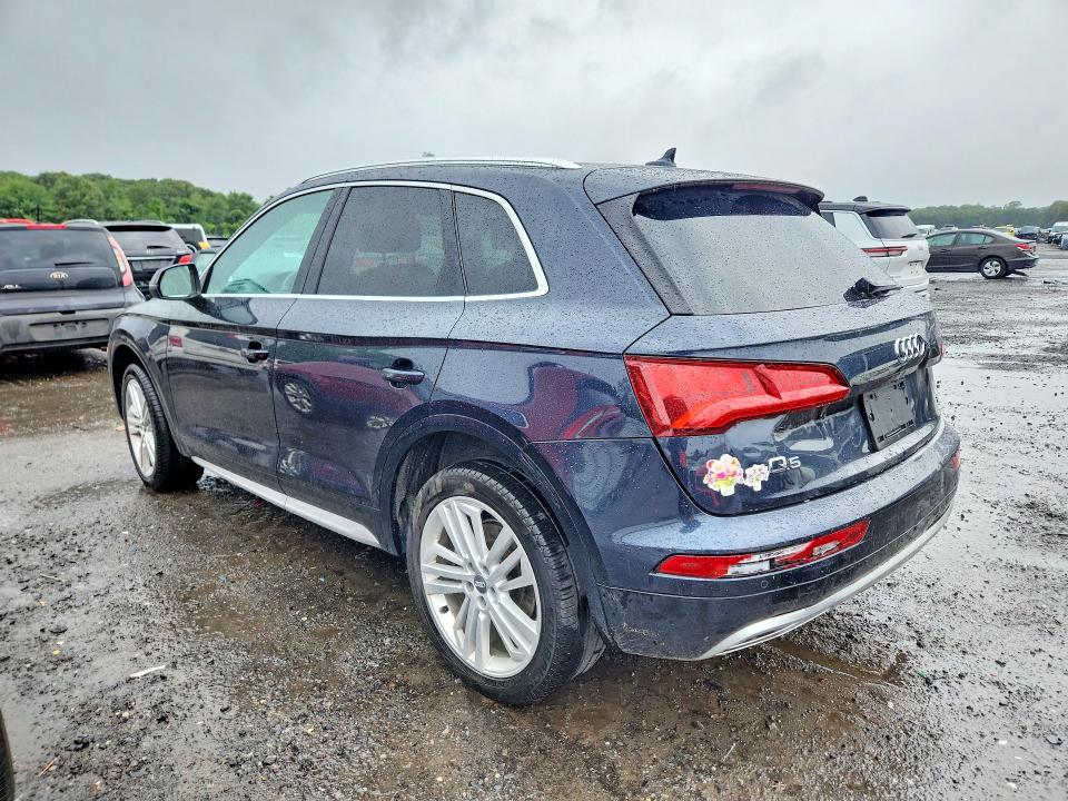 2018 Audi Q5 VIN WA1BNAFY5J2225270 COPART salvage auction — REAR END, Ma - Cert Of Title-Salvage, sold $7,000 on 2026-08-26 (photo 2)