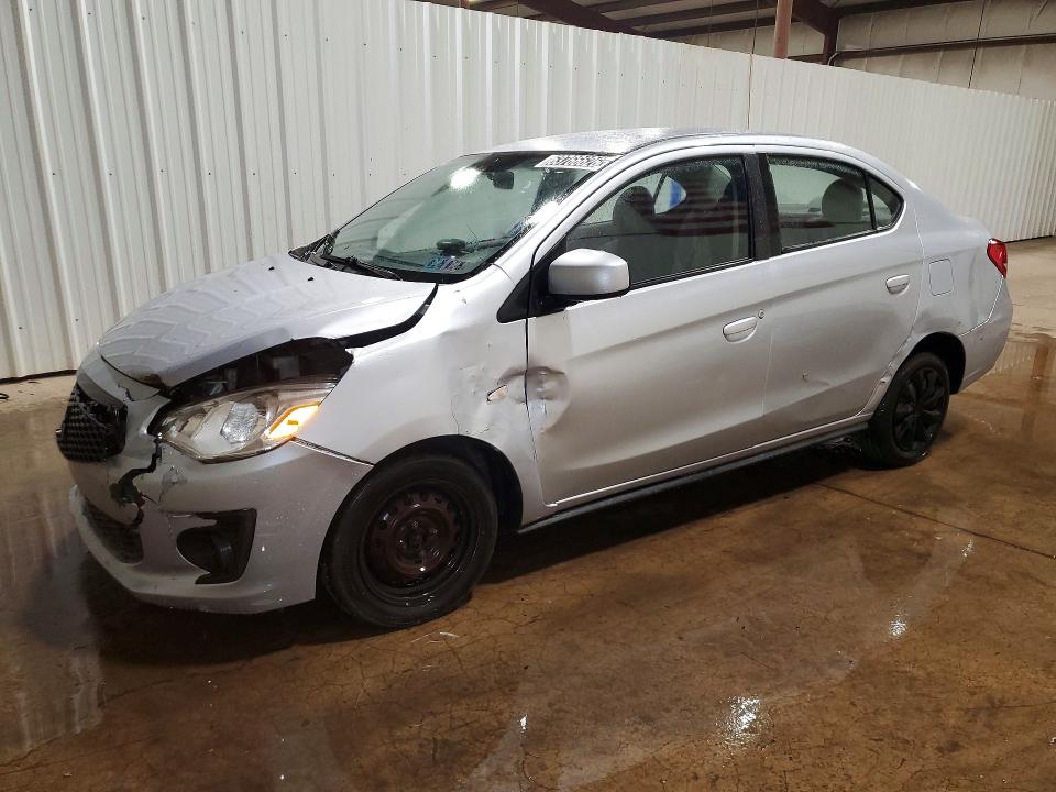 2020 Mitsubishi Mirage VIN ML32F3FJ9LHF07693 COPART salvage auction — FRONT END, In - Certificate Of Title, sold $1,450 on 2026-09-08 (photo 1)