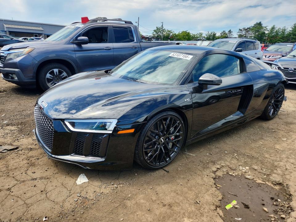 2018 Audi R8 VIN WUAKBAFX8J7901285 COPART salvage auction — REAR END, Ct - Cert Of Title-Salvage, sold $94,000 on 2026-08-13 (photo 1)