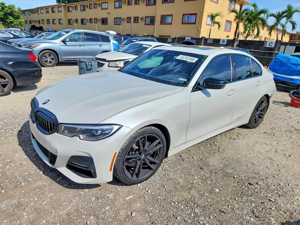 2021 BMW 3er VIN 3MW5R7J07M8C00921 — COPART salvage auction photo