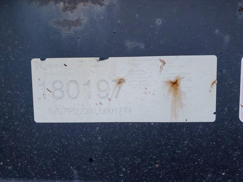 2020 Aro Trailer VIN 5VGFP222XLL001774 COPART salvage auction — REAR END, Wv - Salvage Certificate, sold $1,350 on 2026-09-10 (photo 8)