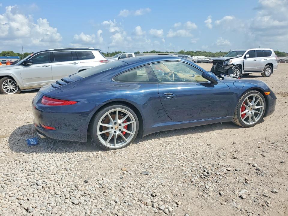 2013 Porsche 911 VIN WP0AB2A96DS121505 COPART salvage auction — WATER/FLOOD, Tx - Salvage Title-Flood Damage, sold $40,500 on 2026-09-17 (photo 3)