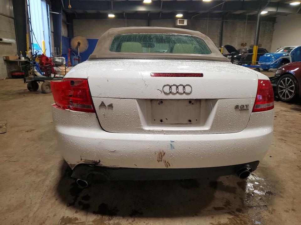 2007 Audi A4 VIN WAUDF48H07K032587 COPART salvage auction — FRONT END, PA - CERTIFICATE OF SALVAGE, sold $15 on 2026-08-19 (photo 6)