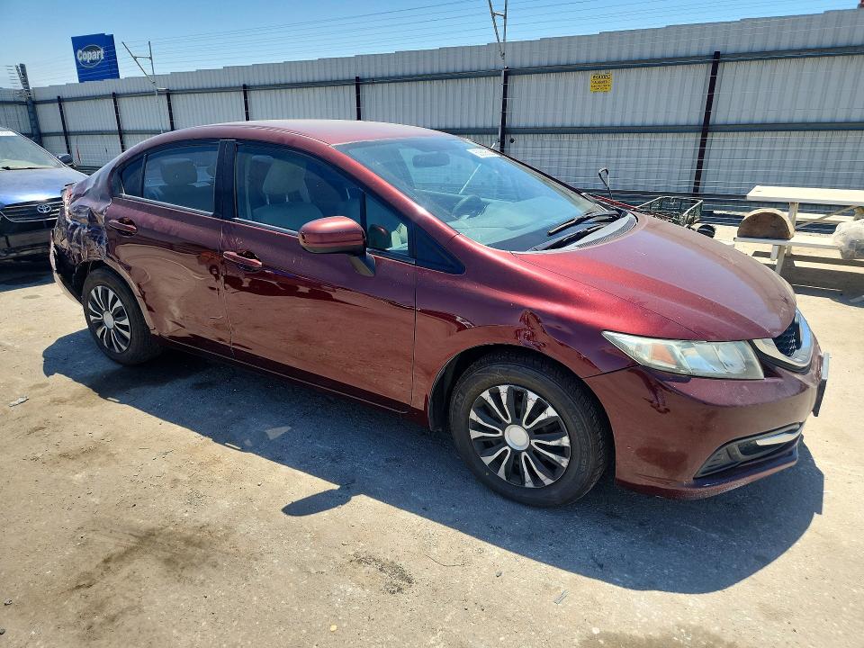2015 Honda Civic VIN 19XFB2F5XFE704029 COPART salvage auction — REAR END, Ca - Salvage Certificate, sold $1,100 on 2026-08-21 (photo 4)