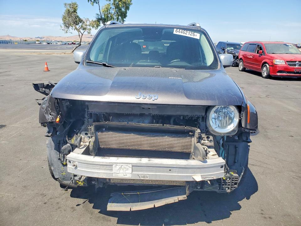 2016 Jeep Renegade VIN ZACCJADT2GPC73918 COPART salvage auction — FRONT END, Ca - Salvage Certificate, sold $1,750 on 2026-08-17 (photo 5)