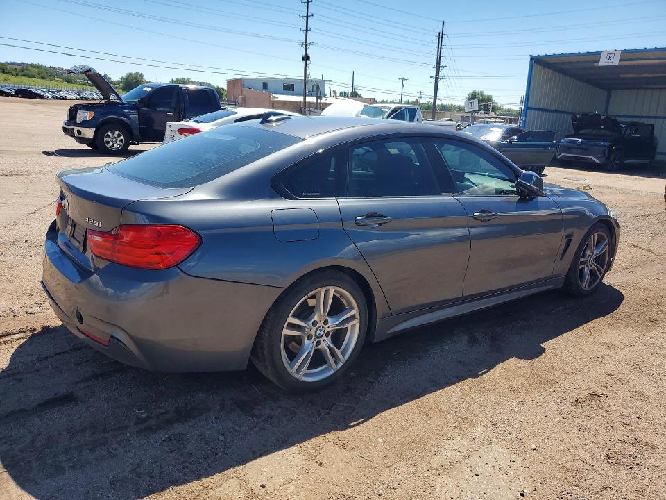 2015 BMW 4er VIN WBA4A7C55FD415313 COPART salvage auction — REAR END, CO - DIS/DLR/EXP ONLY CLEAN TITLE, sold $2,950 on 2026-08-19 (photo 3)