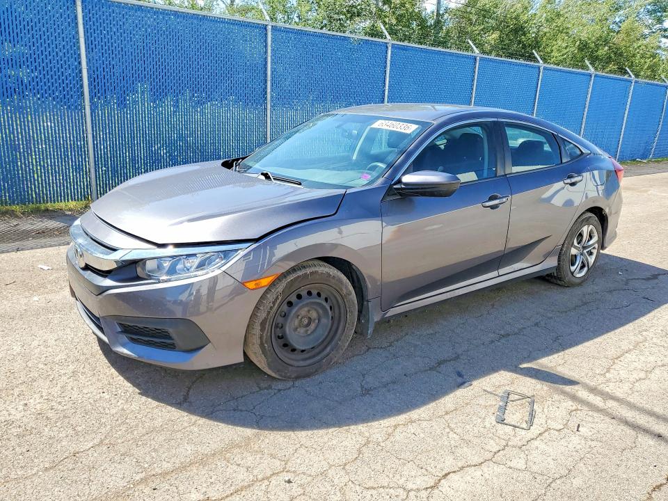 2016 Honda Civic VIN 2HGFC2F52GH001982 COPART salvage auction — REAR END, Salvage Title, sold $3,650 on 2026-08-27 (photo 1)