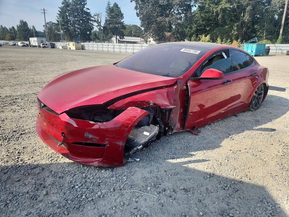 2021 Tesla Model s VIN 5YJSA1E67MF455797 — COPART salvage auction photo