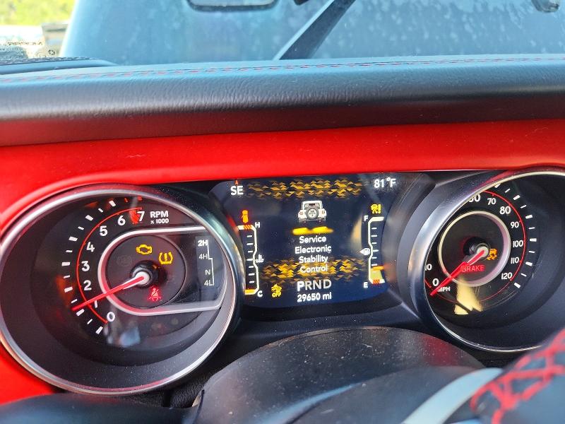 2020 Jeep Wrangler / VIN 1C4HJXFGXLW300367 COPART salvage auction — FRONT END, Fl - Certificate Of Destruction, sold $16,300 on 2026-08-31 (photo 9)