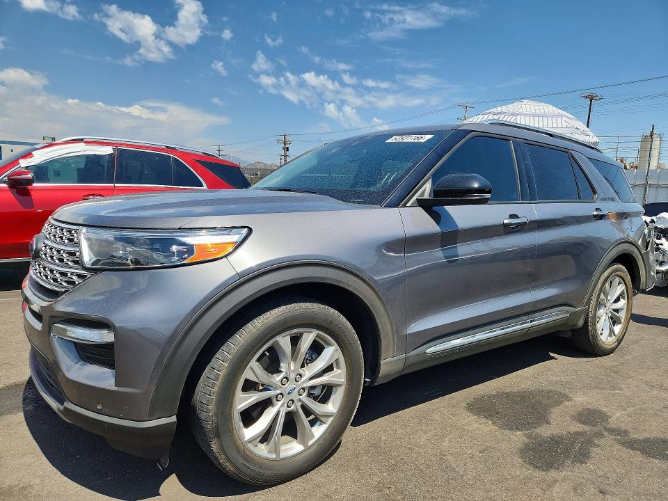 2021 Ford Explorer VIN 1FMSK7FH3MGB52596 — COPART salvage auction photo