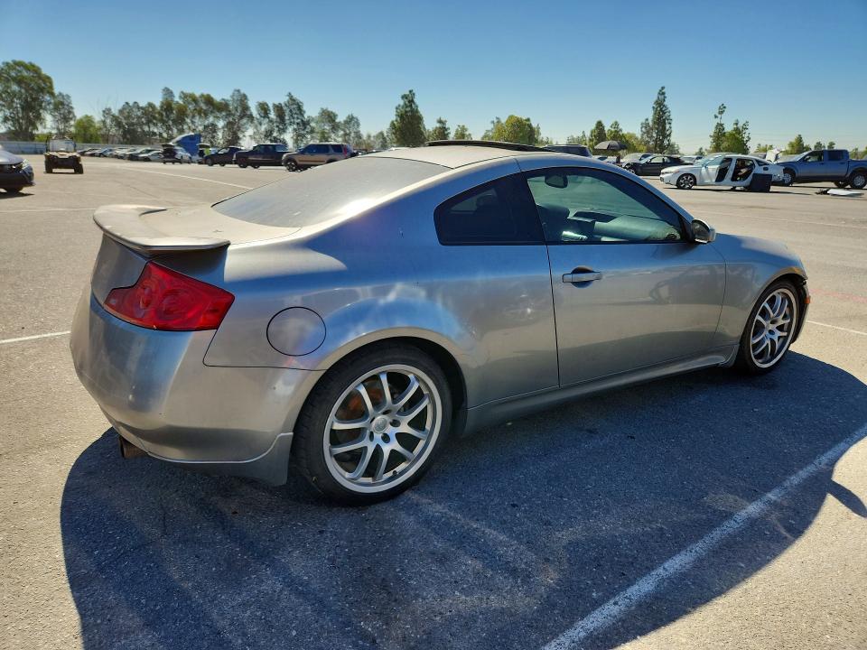 2006 Infiniti G35 VIN JNKCV54E16M722109 COPART salvage auction — MINOR DENT/SCRATCHES, CA - DIS/DLR/EXP ONLY CLEAN TITLE, sold $1,100 on 2026-08-22 (photo 3)