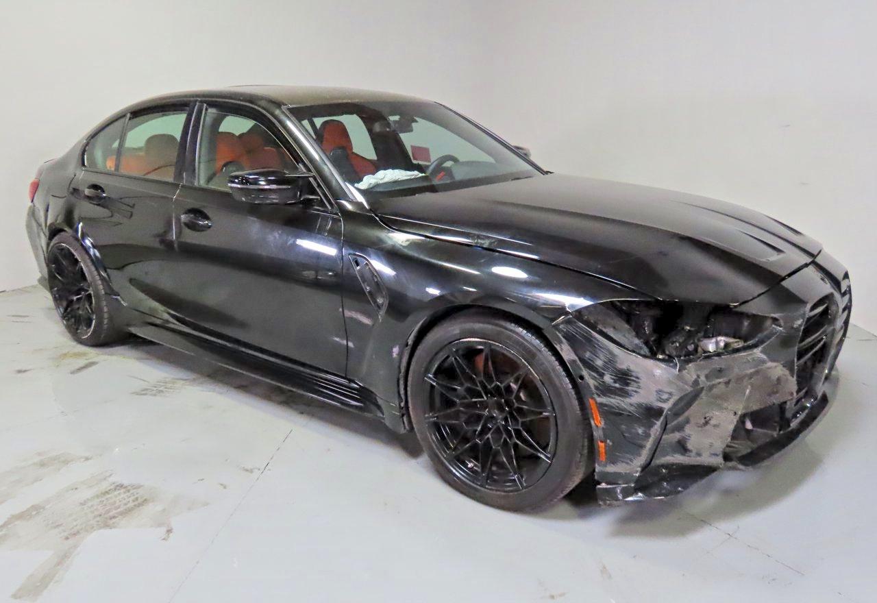 2021 BMW M3 VIN WBS33AY01MFK86175 — COPART salvage auction photo