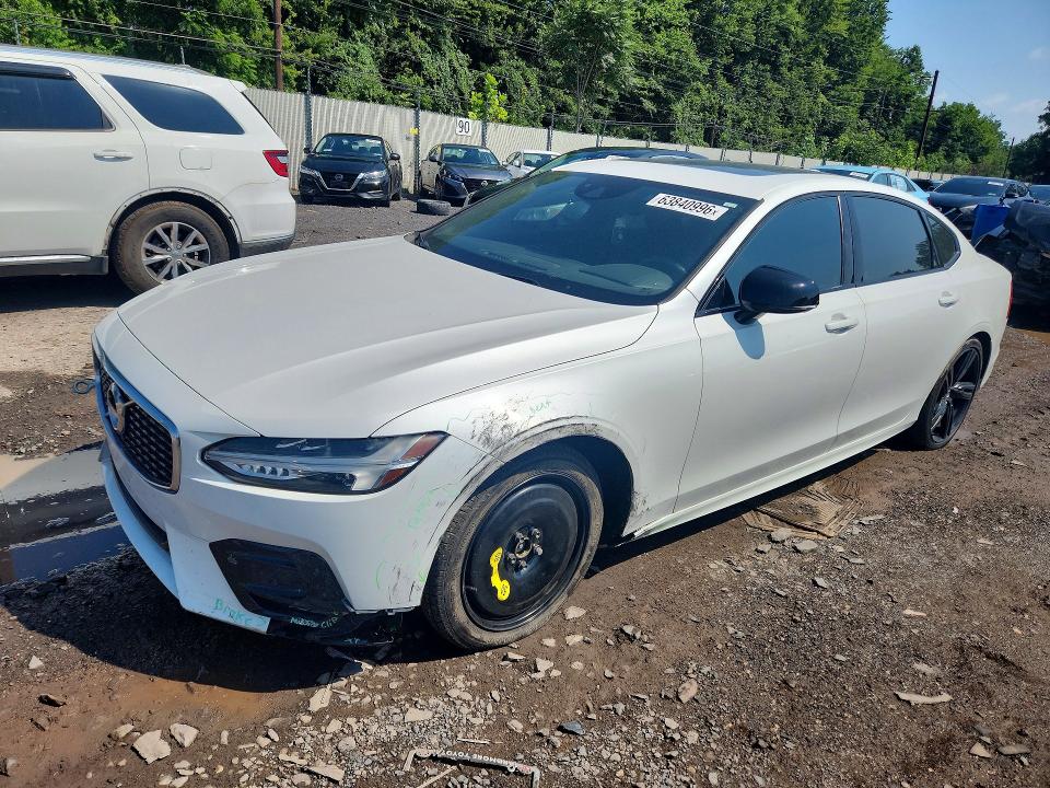 2020 Volvo S90 VIN LVYA22MTXLP159840 — COPART salvage auction photo