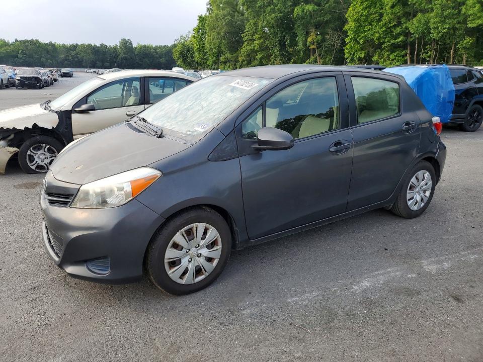 2014 Toyota Yaris VIN JTDKTUD31ED575848 COPART salvage auction — WATER/FLOOD, Nj - Certificate Of Title, sold $150 on 2026-08-14 (photo 1)