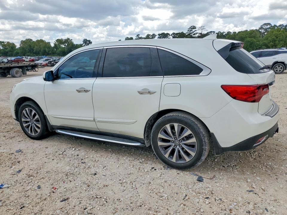 2015 Acura Mdx VIN 5FRYD3H45FB004571 COPART salvage auction — FRONT END, TX - SALVAGE VEHICLE TITLE, sold $2,850 on 2026-09-06 (photo 2)