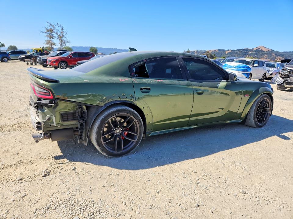 2021 Dodge Charger VIN 2C3CDXGJ6MH567201 COPART salvage auction — REAR END, Salvage Title, sold $22,600 on 2026-09-22 (photo 3)