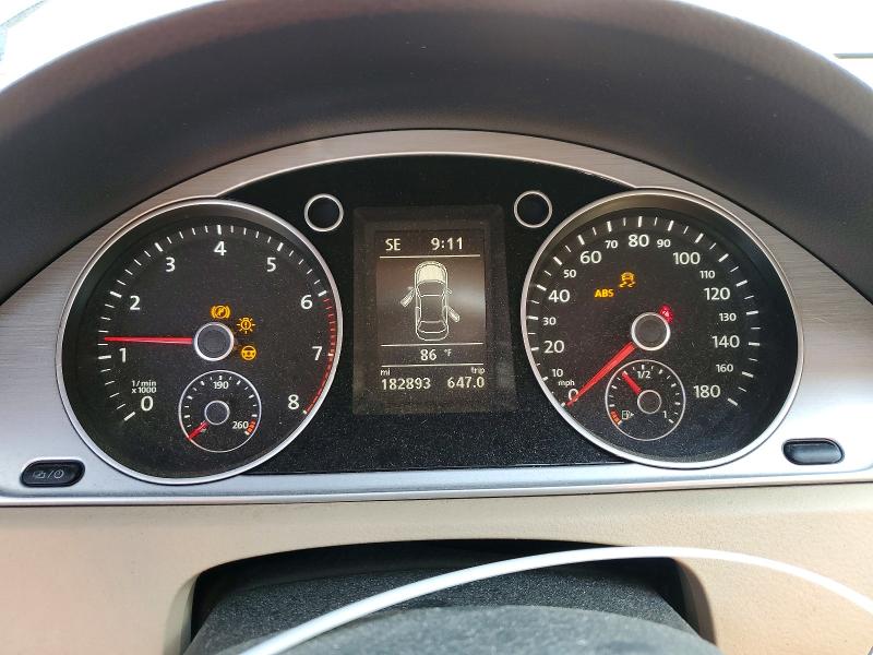 2013 Volkswagen Passat cc VIN WVWAP7AN9DE517020 COPART salvage auction — FRONT END, Ct - Cert Of Title-Salvage, sold $450 on 2026-08-18 (photo 9)