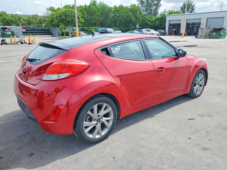 2016 Hyundai Veloster VIN KMHTC6AD9GU275728 COPART salvage auction — MINOR DENT/SCRATCHES, Fl - Certificate Of Title (P), sold $1,100 on 2026-09-09 (photo 3)