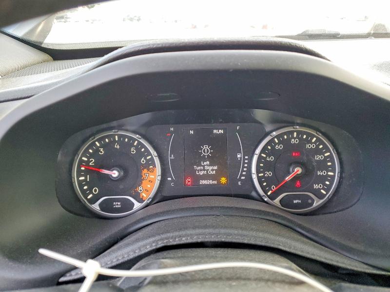 2018 Jeep Renegade VIN ZACCJABH7JPJ08014 COPART salvage auction — FRONT END, Ca - Salvage Certificate, sold $15 on 2026-08-18 (photo 9)