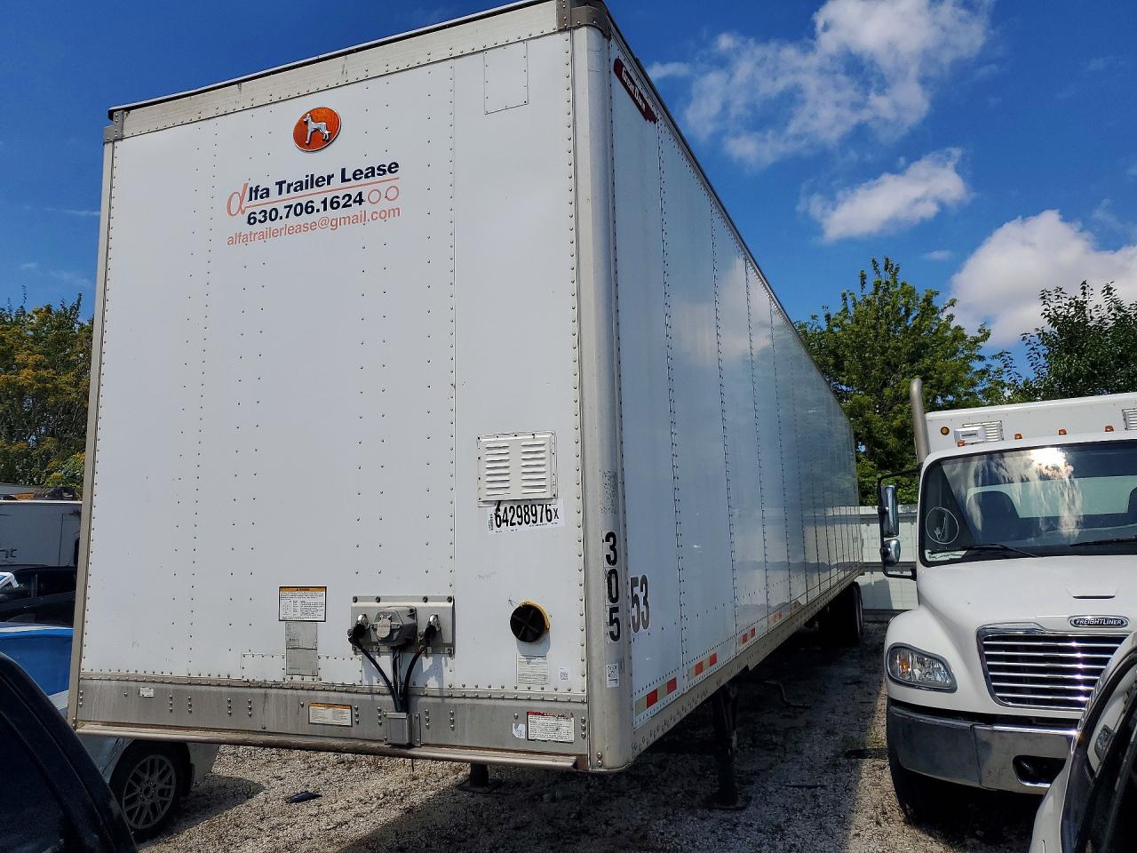 2015 Great Dane Dry Van VIN 1GRAP0625FB710068 COPART salvage auction — Minor Dent/Scratches, IL - CERTIFICATE OF TITLE (P), sold $2,400 on 2026-09-11 (photo 1)