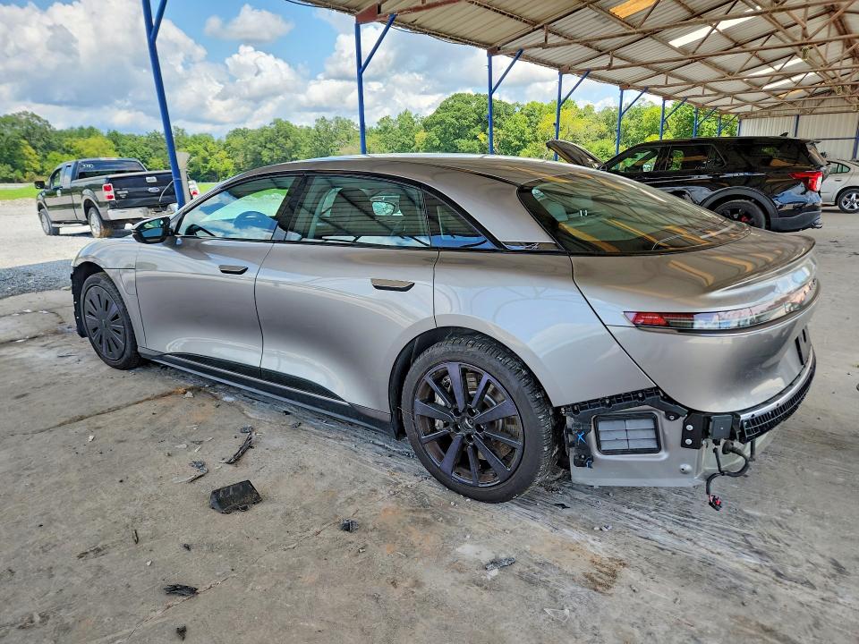 2025 Lucid Air VIN 50EA1PGA9SA006073 COPART salvage auction — ROLLOVER, Ga - Cert Of Title-Salvage, sold $10,600 on 2026-09-10 (photo 2)