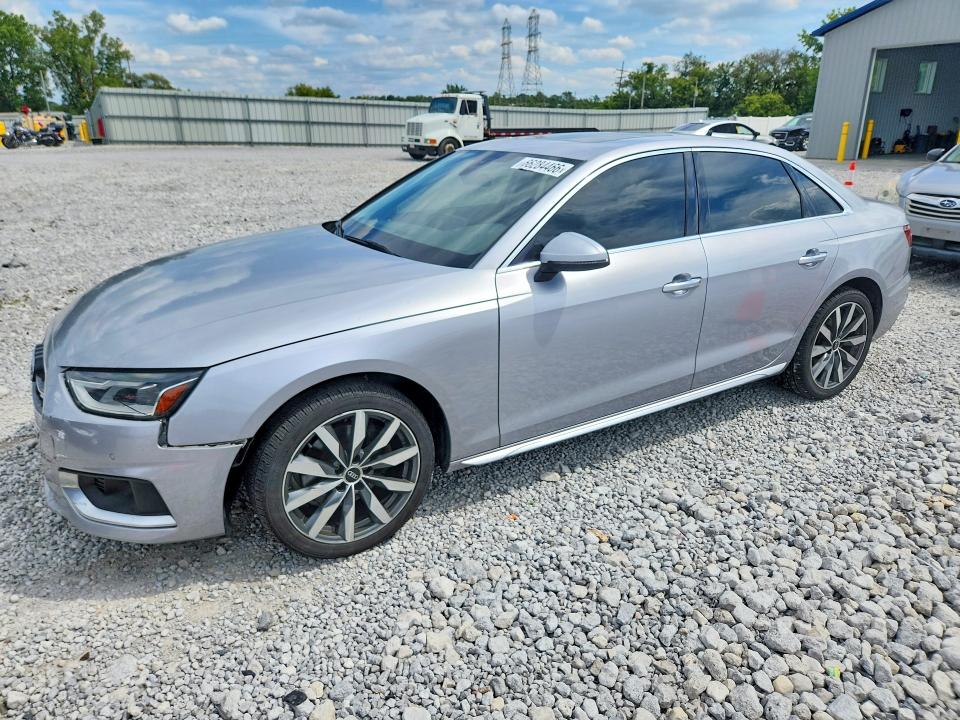 2021 Audi A4 VIN WAUABAF45MA042594 — COPART salvage auction photo