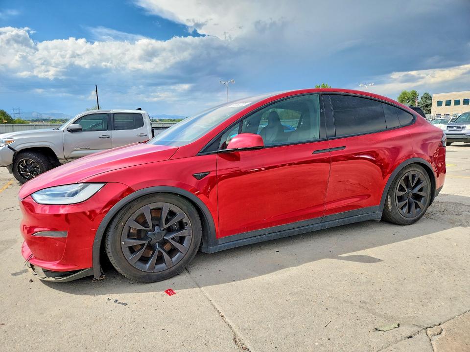 2021 Tesla Model x VIN 5YJXCBE57MF326567 — COPART salvage auction photo