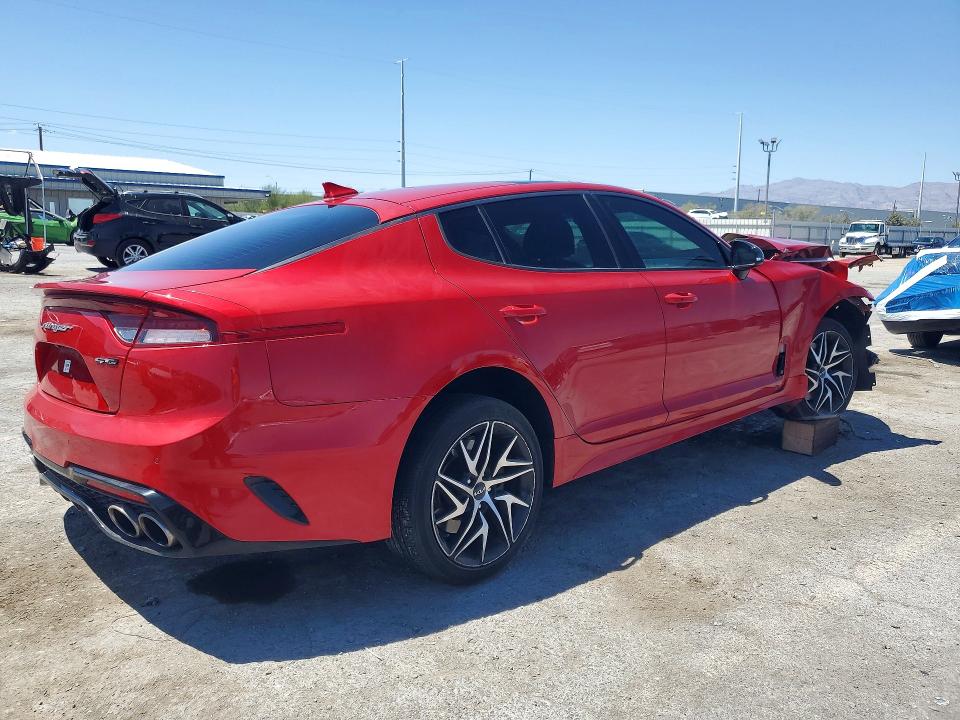 2022 Kia Stinger VIN KNAE35LD3N6106176 COPART salvage auction — FRONT END, NV - SALVAGE TITLE, sold $775 on 2026-09-10 (photo 3)
