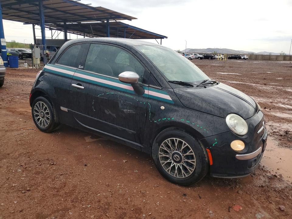 2012 Fiat 500 VIN 3C3CFFCR4CT269610 COPART salvage auction — SIDE, Pa - Certificate Of Salvage, sold $750 on 2026-09-15 (photo 4)