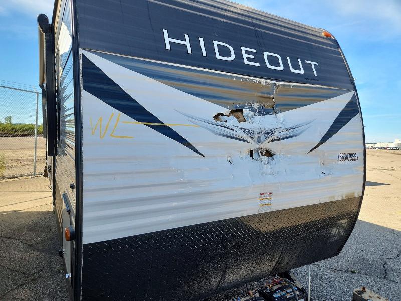 2021 Keystone Hideout VIN 4YDT27225M7241125 COPART salvage auction — WATER/FLOOD, OH - CERT OF TITLE-SALVAGE FLOOD, sold $400 on 2026-09-10 (photo 9)