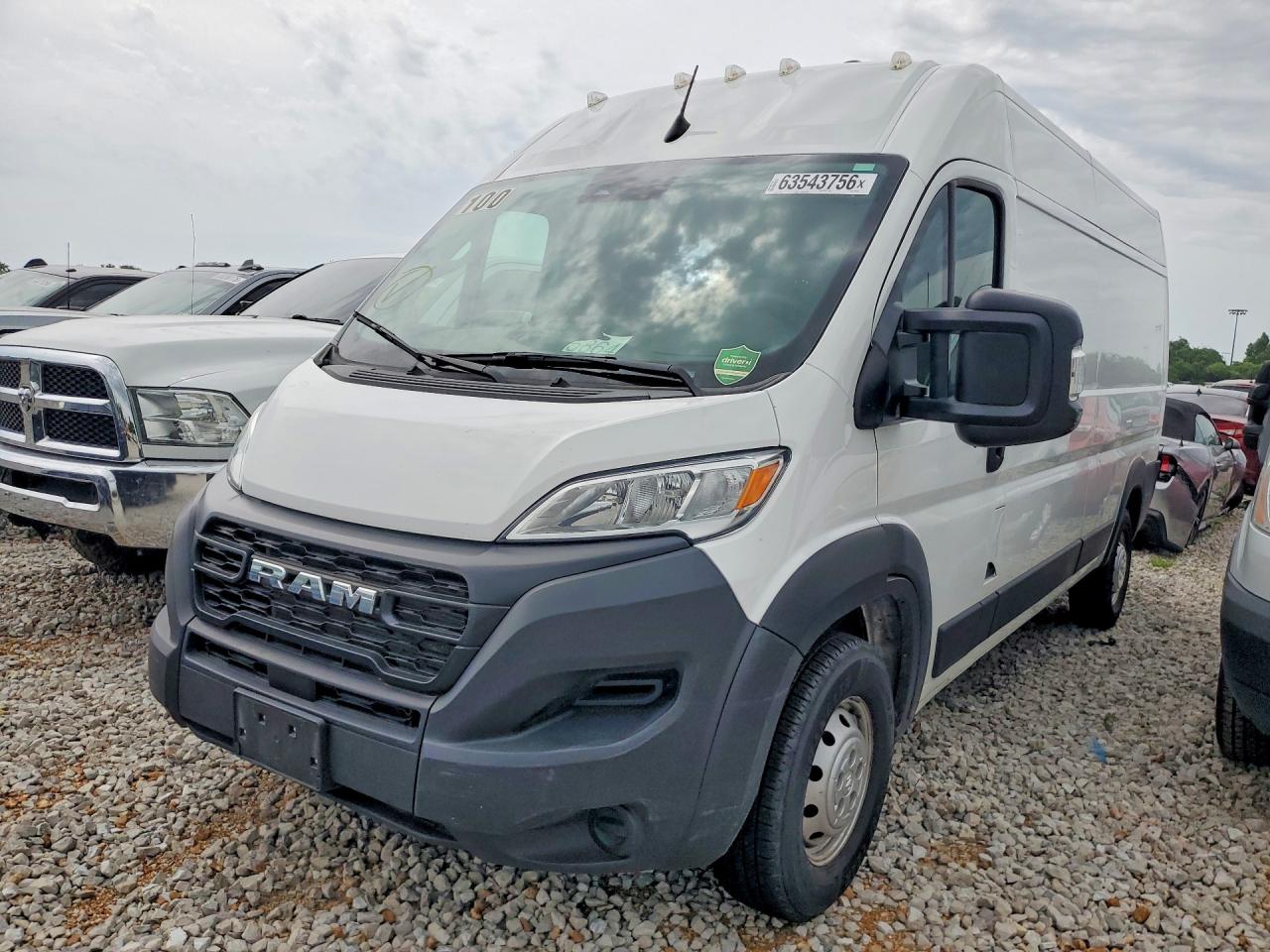2023 Ram Promaster VIN 3C6LRVDG8PE604668 COPART salvage auction — Side, MO - CERTIFICATE OF TITLE, sold $16,100 on 2026-09-08 (photo 1)