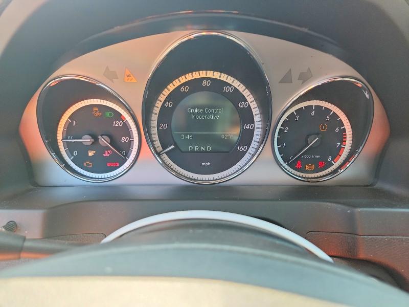 2011 Mercedes-benz C class VIN WDDGF8BB5BR159532 COPART salvage auction — MINOR DENT/SCRATCHES, NJ - CERTIFICATE OF TITLE, sold $550 on 2026-08-12 (photo 9)