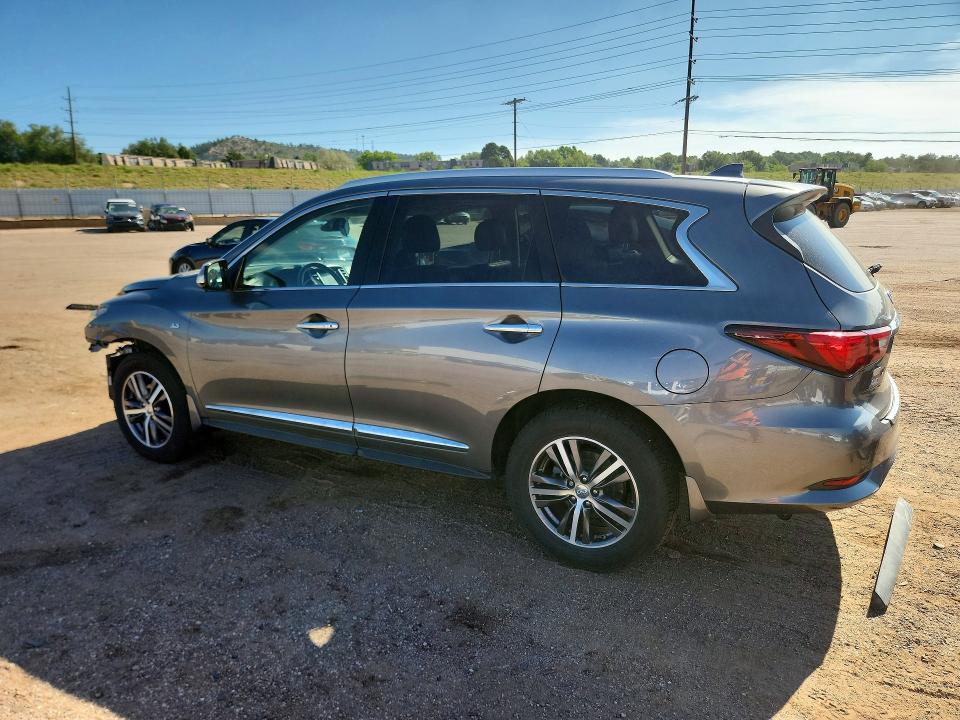 2019 Infiniti Qx60 VIN 5N1DL0MM4KC528238 COPART salvage auction — FRONT END, CO - SALVAGE TITLE, sold $3,750 on 2026-08-31 (photo 2)