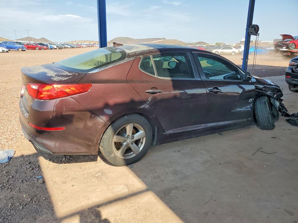 2015 Kia Optima VIN 5XXGM4A78FG457653 COPART salvage auction — SIDE, Salvage Title, sold $799 on 2026-09-05 (photo 3)