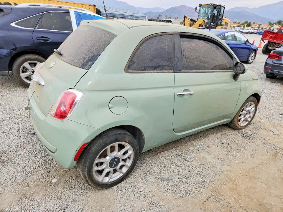 2012 Fiat 500 VIN 3C3CFFARXCT209849 COPART salvage auction — MINOR DENT/SCRATCHES, Ca - Cert Of Title-Salvaged, sold $175 on 2026-09-30 (photo 3)