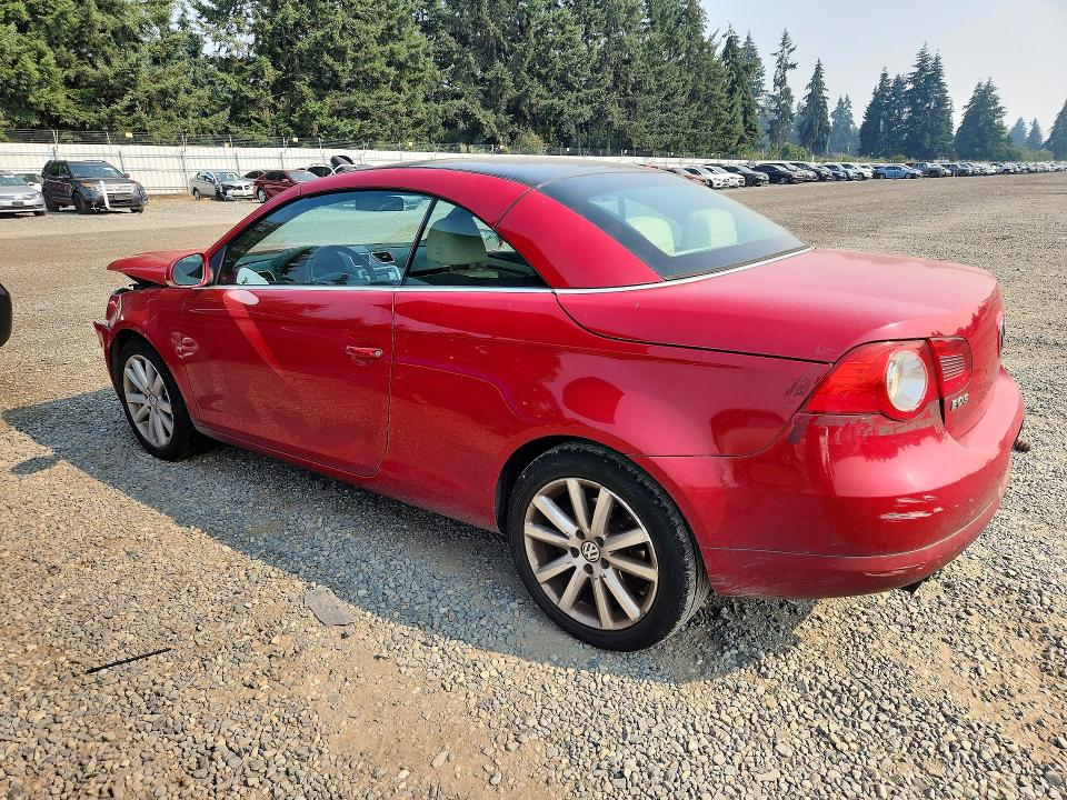 2007 Volkswagen Eos VIN WVWBA71FX7V045770 COPART salvage auction — FRONT END, WA - BILL OF SALE, sold $325 on 2026-08-14 (photo 2)