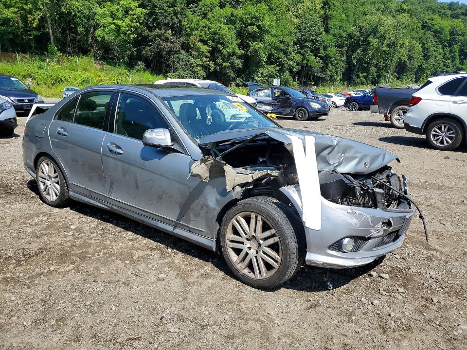 2009 Mercedes-benz C class VIN WDDGF81X79F223580 COPART salvage auction — FRONT END, NY - MV-907A SALVAGE CERTIFICATE, sold $500 on 2026-08-13 (photo 4)