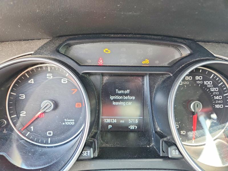 2014 Audi A5 VIN WAULFAFH4EN013923 COPART salvage auction — HAIL, Co - Public - Salvage Title, sold $2,700 on 2026-09-02 (photo 9)