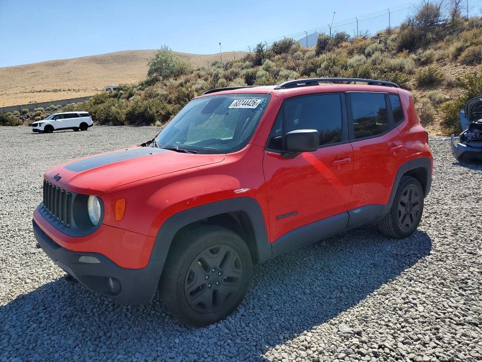 2018 Jeep Renegade VIN ZACCJBAB2JPJ16962 COPART salvage auction — FRONT END, Nv - Salvage Title, sold $2,100 on 2026-08-20 (photo 1)
