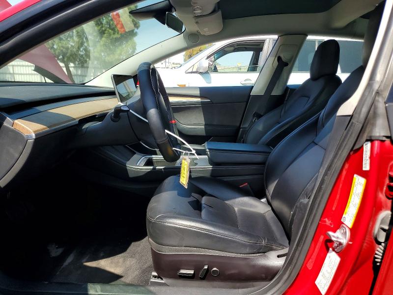 2022 Tesla Model 3 VIN 5YJ3E1EAXNF304189 COPART salvage auction — NORMAL WEAR, Ca - Dis/Dlr/Exp Only Clean Title, sold $7,600 on 2026-09-01 (photo 7)