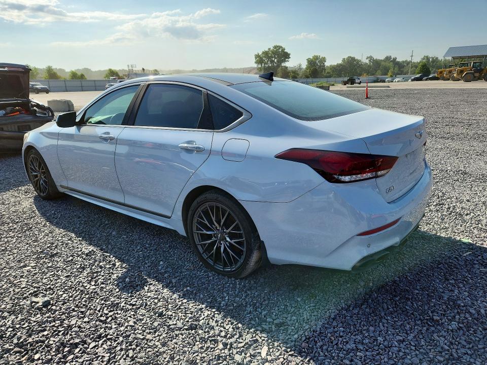 2019 Genesis G80 VIN KMHGN4JB9KU287336 COPART salvage auction — REAR END, Wv - Certificate Of Title (P), sold $8,000 on 2026-09-10 (photo 2)