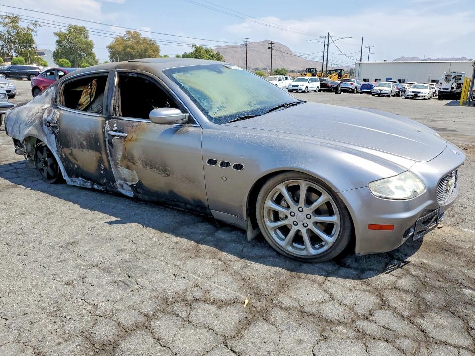 2008 Maserati Quattroporte VIN ZAMFE39A380033378 COPART salvage auction — BURN, Ca - Salvage Certificate, sold $575 on 2026-08-24 (photo 4)
